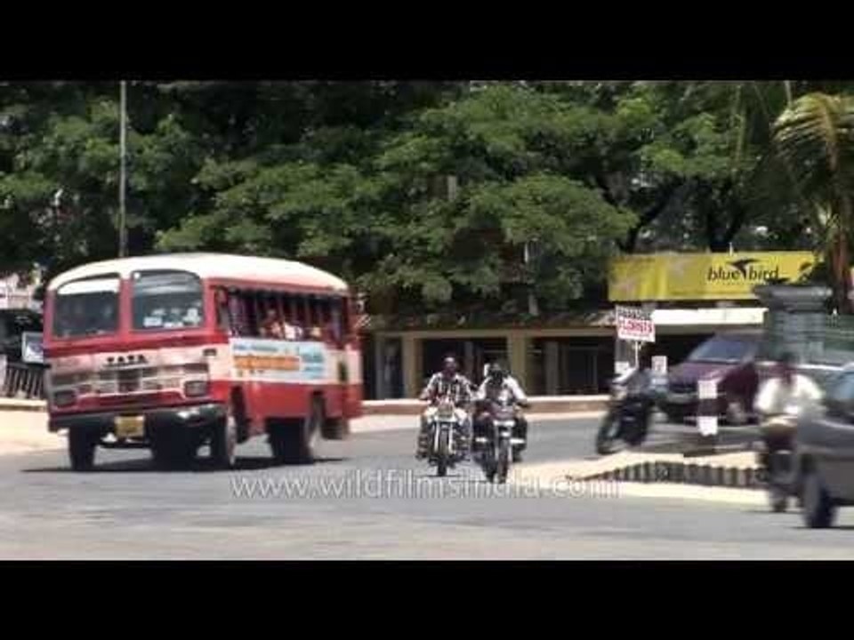 Kerala traffic from older days - archival footage