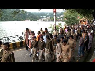The palanquin of Nanda and Sunanda being taken out in Nainital