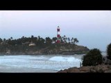 Light house on Kerala coast, India