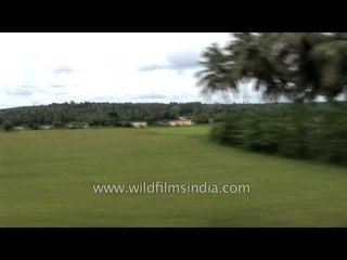 Train journey through Kerala