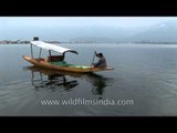 On a shikara in the Dal Lake, Srinagar