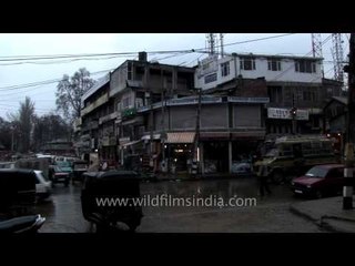 Busy market scene of Srinagar