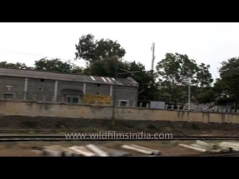 Warehouses seen during a train journey to Kerala
