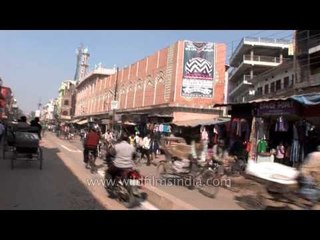 Crowded roads in India's oldest city: Varanasi