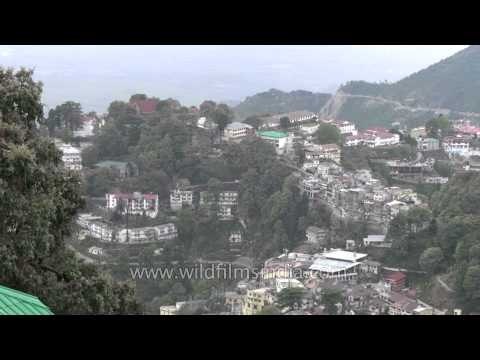 View of Mussoorie City from Landour Hills