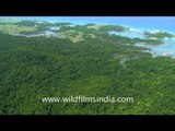 Nicobar and Car Nicobar Islands as seen aerially