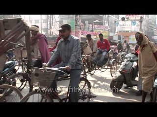 Crowded street of Varanasi