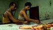 Artisans painting motifs on a Banarasi silk saree - Varanasi