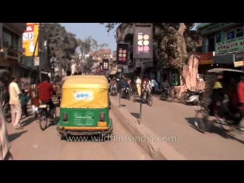 Rickshaws and autos dominate the roads of Varanasi