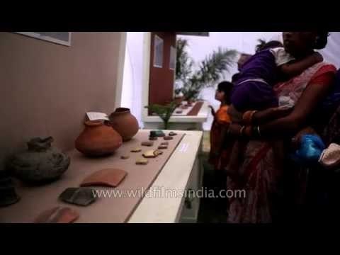 Delhiites witness the various artefacts exhibition in Purana Qila