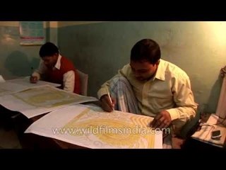 Famous Benarasi sarees being made in Varanasi, Uttar Pradesh