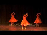 A beautiful trio Kathak performance at Duet Dance Festival