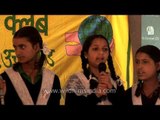 Students of Government Inter college Ghorakhori presenting a song