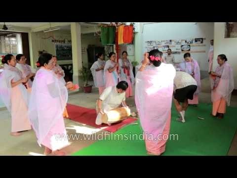 Manipuri elders singing Holi Pala during Yaoshang festival