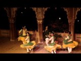 Group performance by dancers of Repertory Company of Kathak Kendra