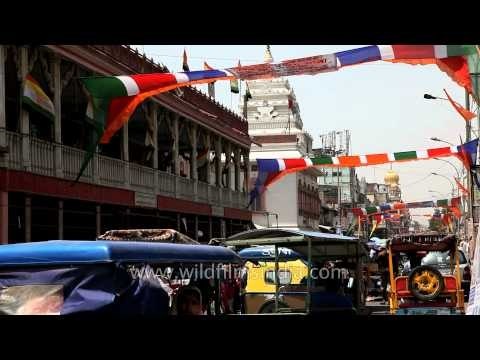 Shri Digambar Jain Mandir decorated on the occassion of Mahavir Jayanti