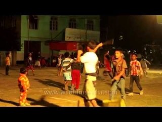 Kids having fun at Yaoshang Festival