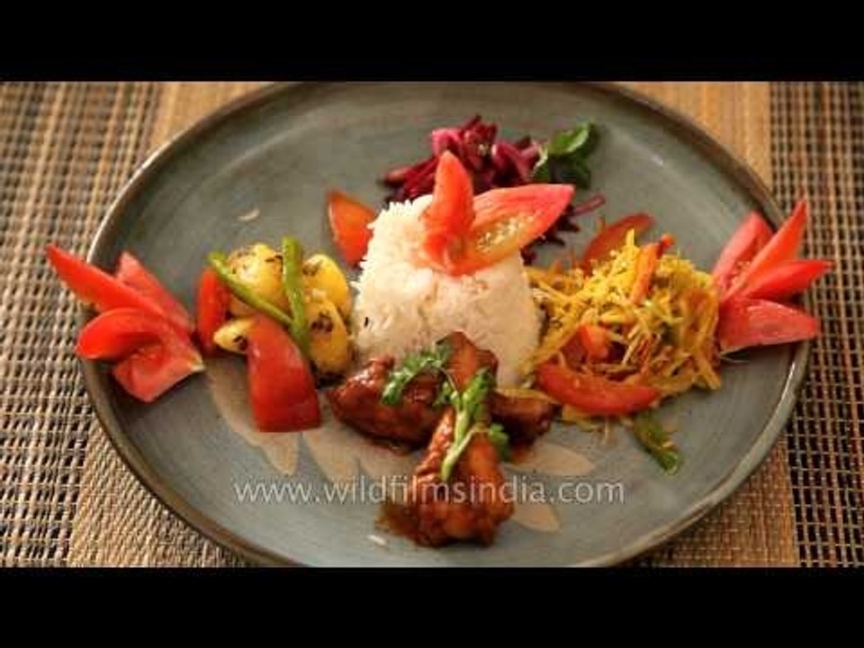 Mouth watering meal served at Denwa Backwater Escape Lodge