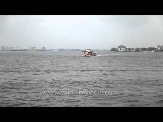 Ship sailing towards the Arabian sea