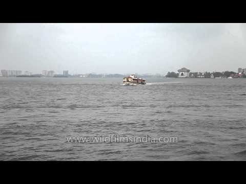 Ship sailing towards the Arabian sea