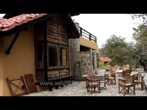 Outside view of the dining hall, Kanha Earth Lodge