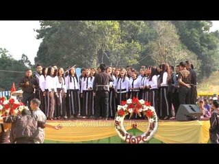 Mizo choir presents Christmas song at Thalfavang Kut Festival