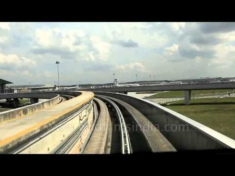 Taking the Airport Express from Terminal 1 to Terminal 2 of Kuala Lumpur Airport