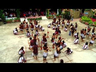 Perfect sync of footsteps and bamboo: Cheraw dance