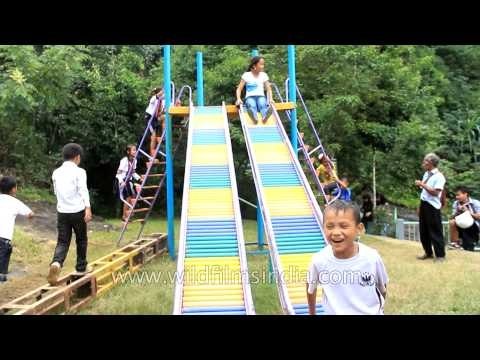 Visitors having fun time at Reiek Resort, Mizoram