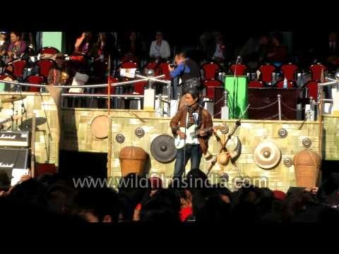 Local Mizo band live at Chapchar Kut