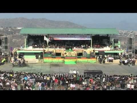 All assembled to witness the exciting spring festival of Mizos