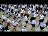 Mizo boys and girls dancing Tlanglam