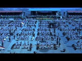 Mass Bamboo dance at the Chapchar Kut Festival