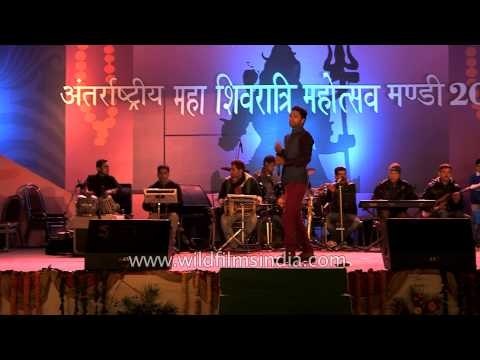 Local singers performing at Mandi Mahashivratri Festival