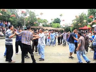 Crowd go crazy during the Anthurium Festival