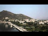 Statue of Maharana Pratap near the Fateh Sagar Lake