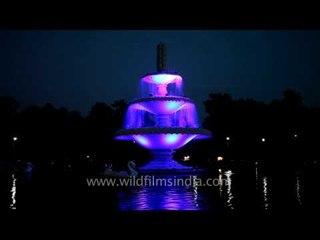 Night view of the Sukhadia Circle -  Udaipur