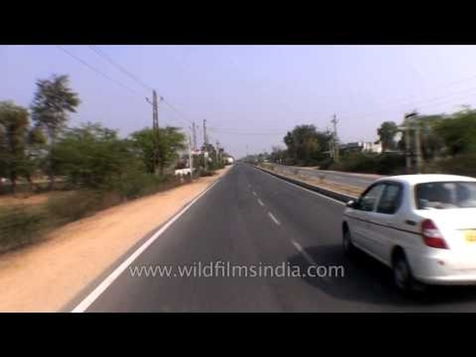 Driving to Chittorgarh, Rajasthan