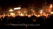 The evening Ganga aarti at the Dasasvamedh Ghat in Varanasi