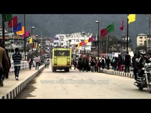 Devotees taking out the Jaleb procession on the streets of Mandi