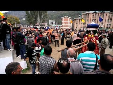 Crowd gathered at Paddal ground to see the decorated deities