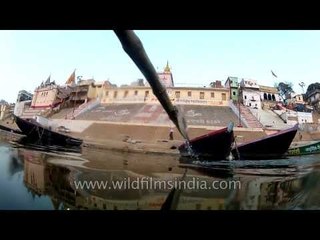 Paddling in the Ganges : Varanasi