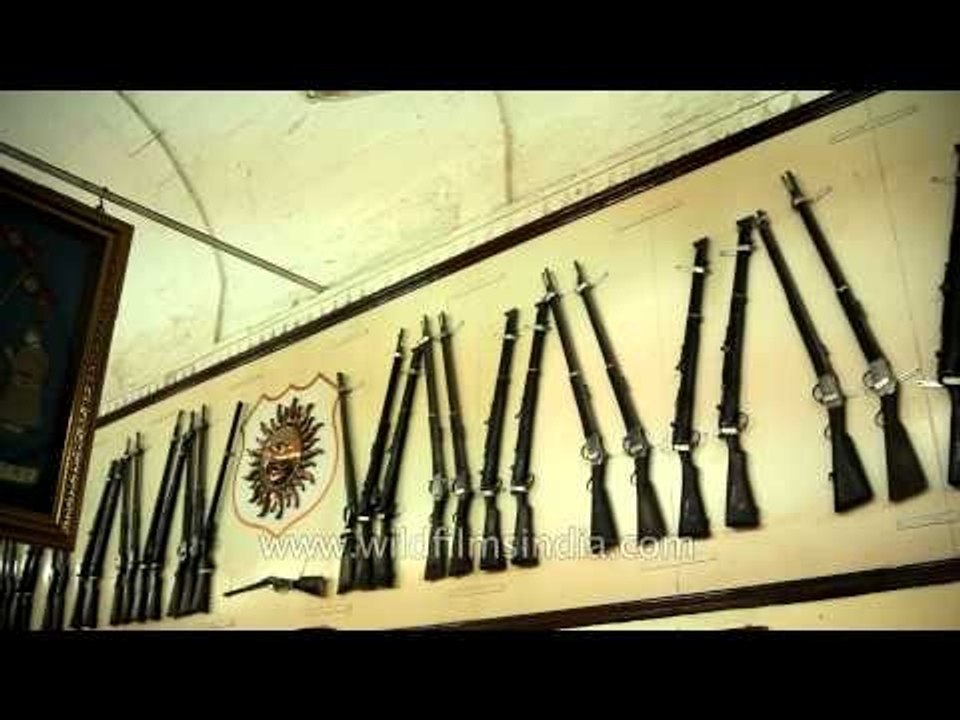 Gun collection of Udaipur royalty and ertswhile...