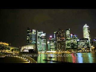Singapore by night - timelapse