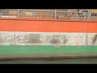 Sailing tricolours of Indian national flag - Varanasi