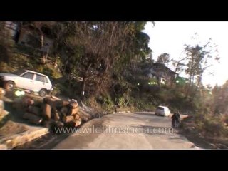 Driving from Chimi Lhakhang to Dochula Pass in Bhutan