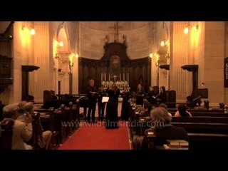 Delhi Chamber Choir performing at the Cathedral Church Of the Redemption