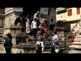 Visitors exiting from the Jagdish temple - Udaipur