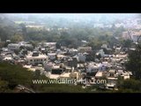 'City of lakes' -  Udaipur seen aerially