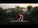 The cable car ride in Udaipur :  Rajasthan